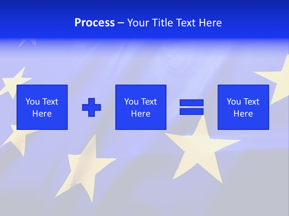 Cloud Textile Flag PowerPoint Template