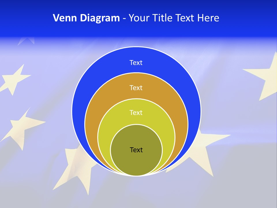 Cloud Textile Flag PowerPoint Template