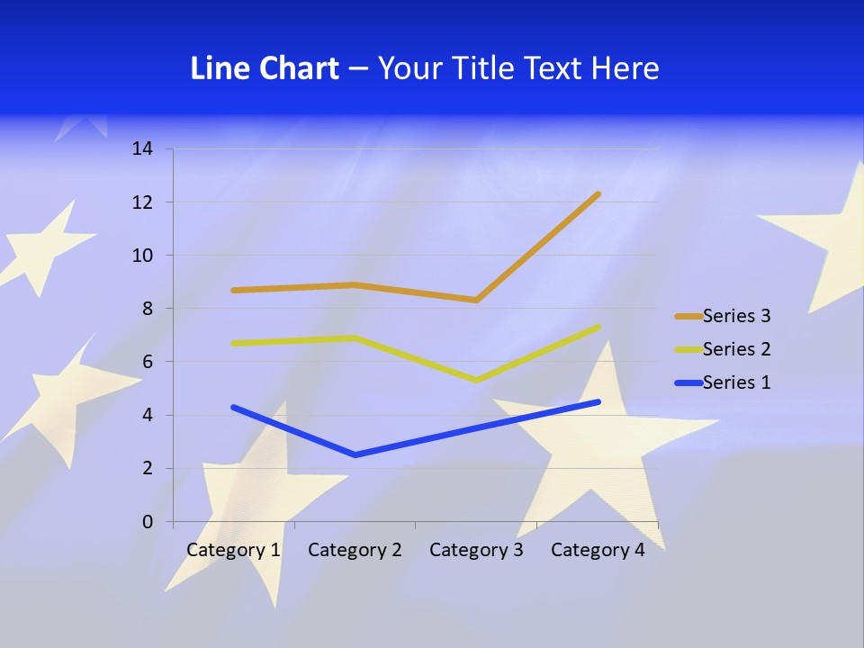 Cloud Textile Flag PowerPoint Template
