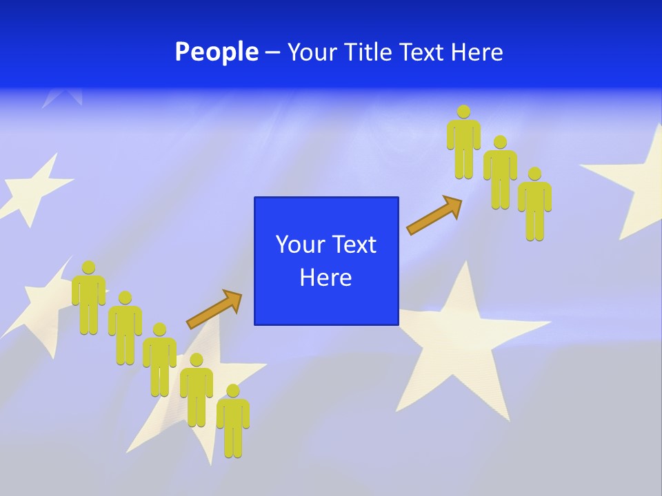 Cloud Textile Flag PowerPoint Template