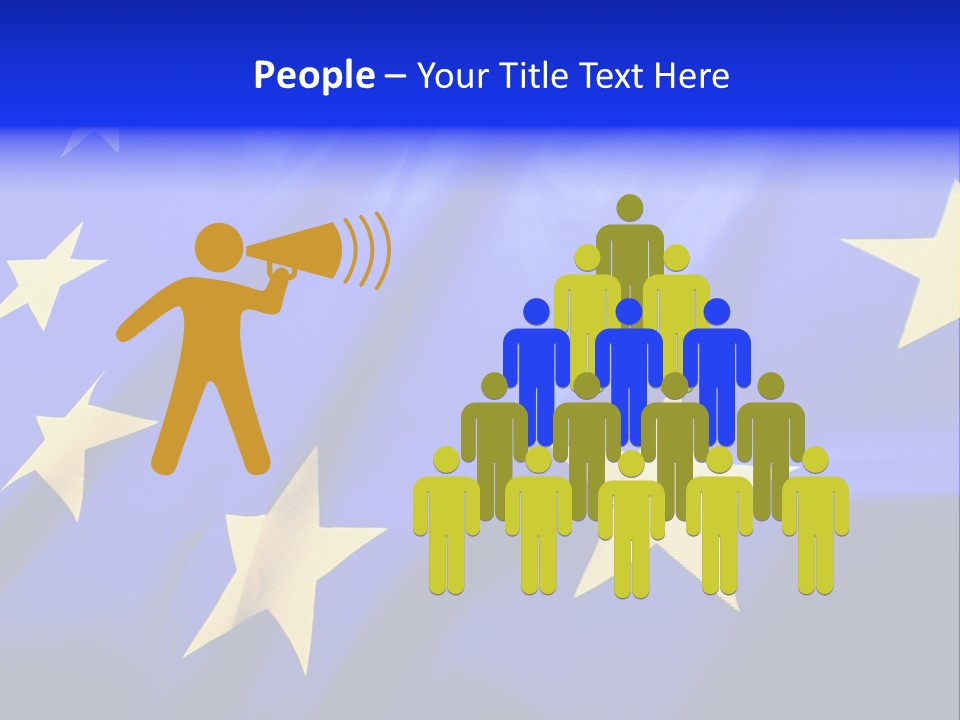 Cloud Textile Flag PowerPoint Template