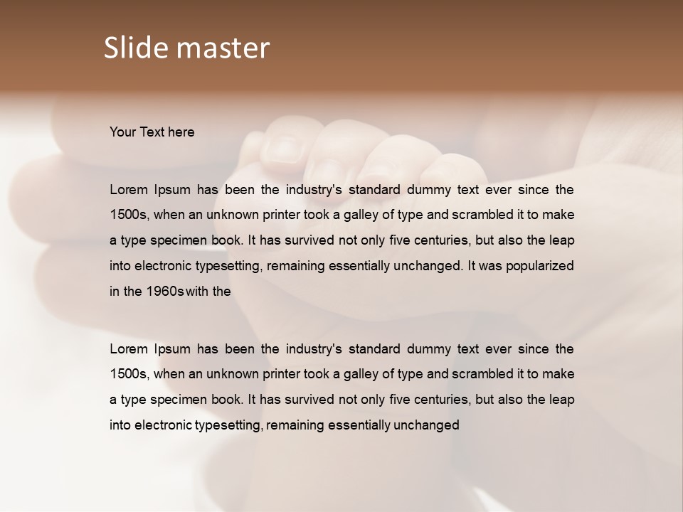 People Concern Hold PowerPoint Template