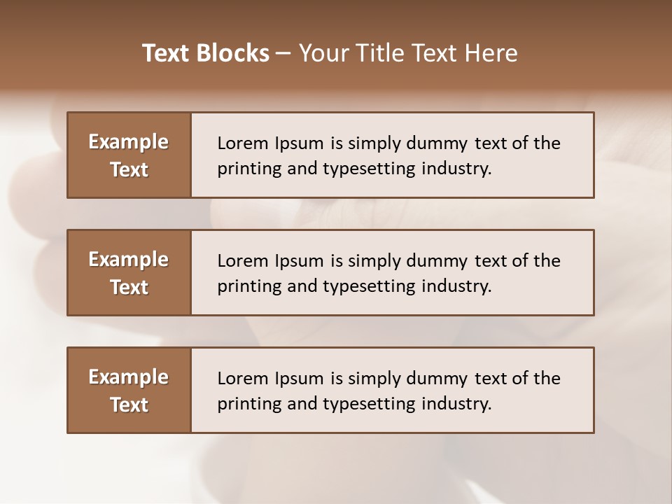 People Concern Hold PowerPoint Template