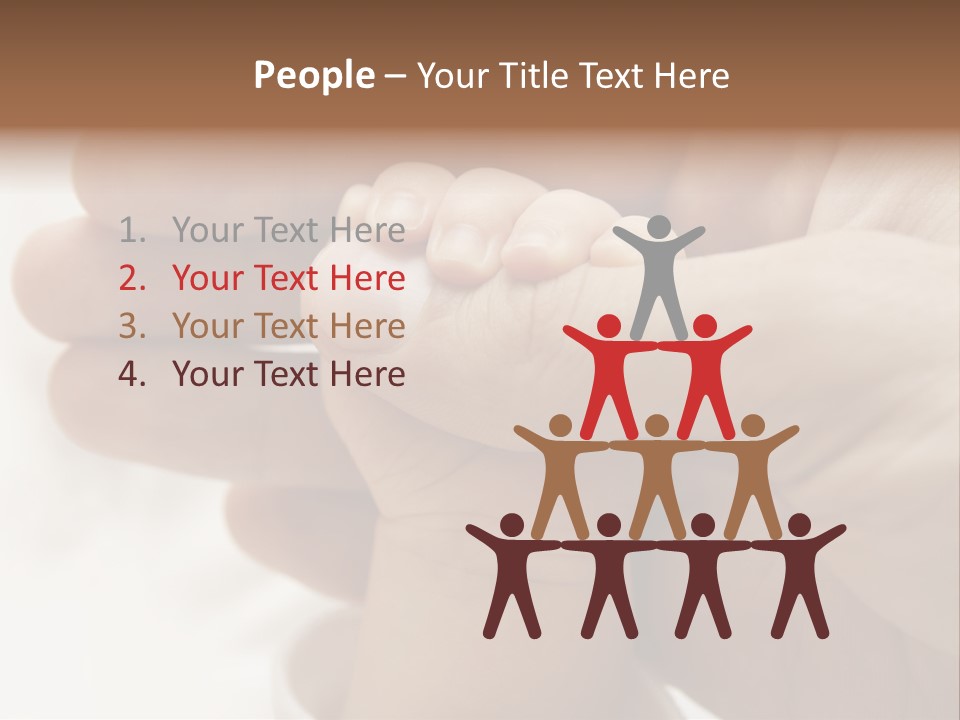 People Concern Hold PowerPoint Template