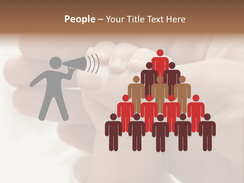 People Concern Hold PowerPoint Template