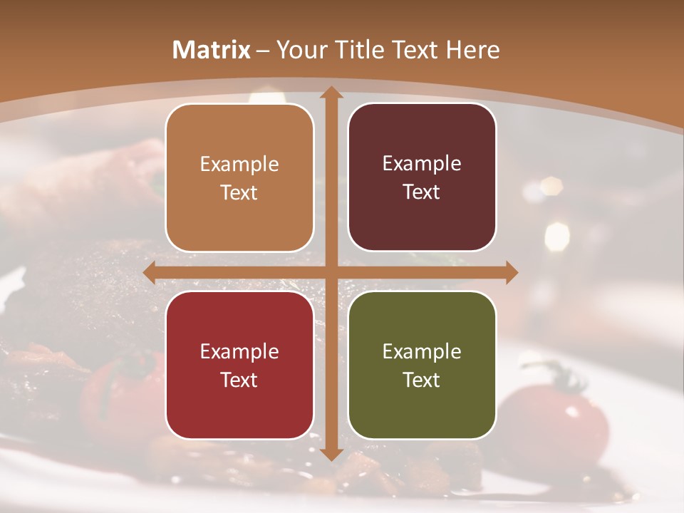 Pork Steak Food PowerPoint Template