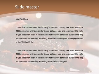 Pork Steak Food PowerPoint Template