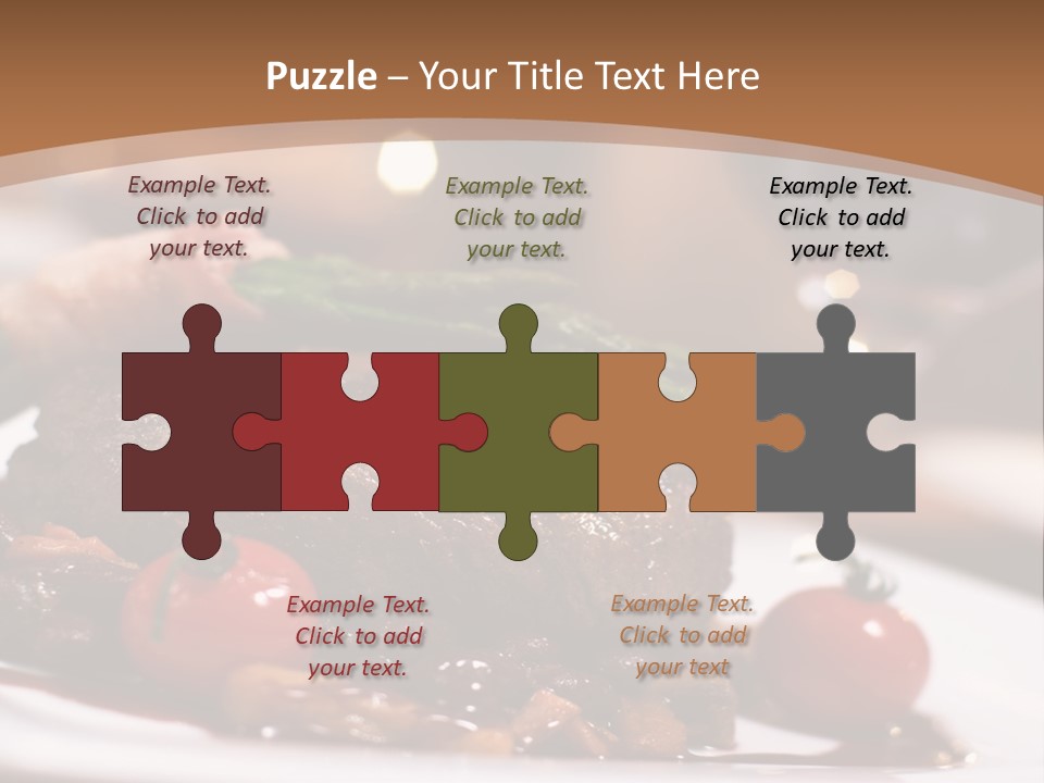 Pork Steak Food PowerPoint Template