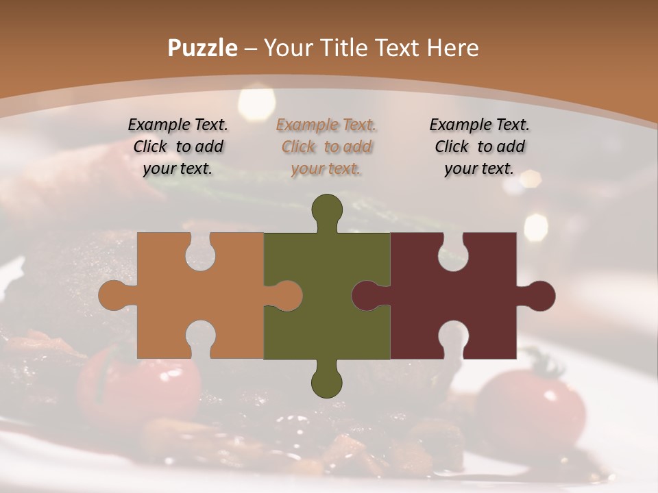 Pork Steak Food PowerPoint Template