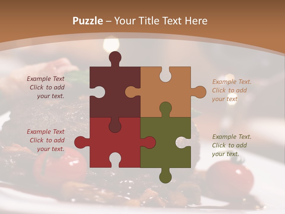 Pork Steak Food PowerPoint Template