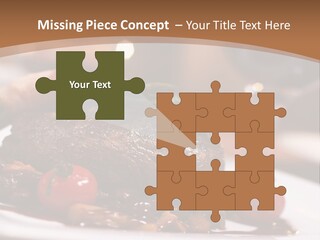 Pork Steak Food PowerPoint Template