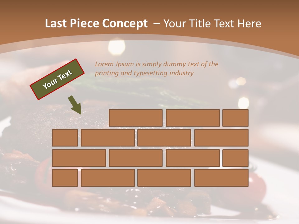 Pork Steak Food PowerPoint Template