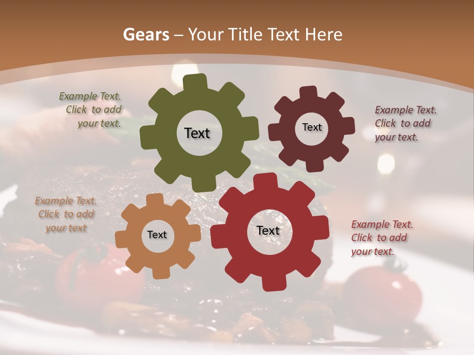 Pork Steak Food PowerPoint Template