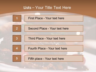 Pork Steak Food PowerPoint Template