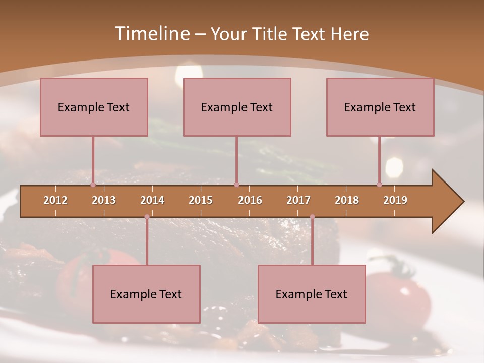 Pork Steak Food PowerPoint Template