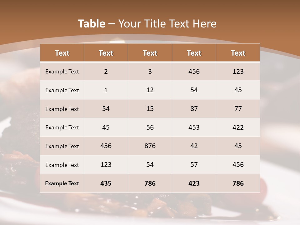 Pork Steak Food PowerPoint Template