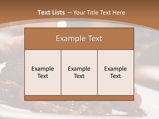 Pork Steak Food PowerPoint Template