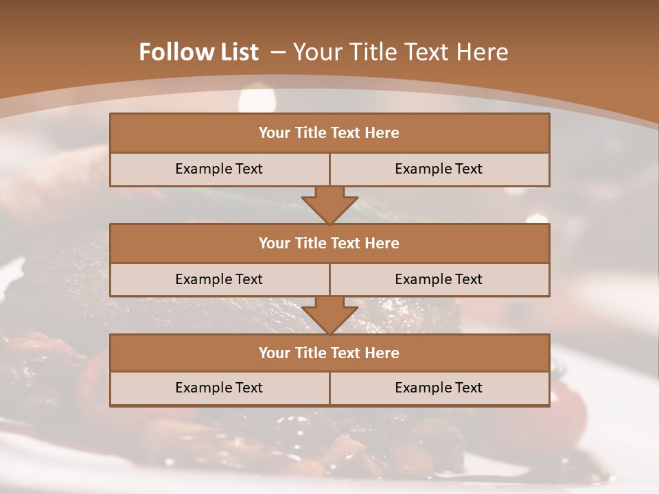 Pork Steak Food PowerPoint Template