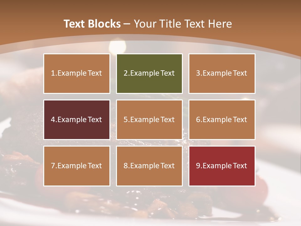 Pork Steak Food PowerPoint Template