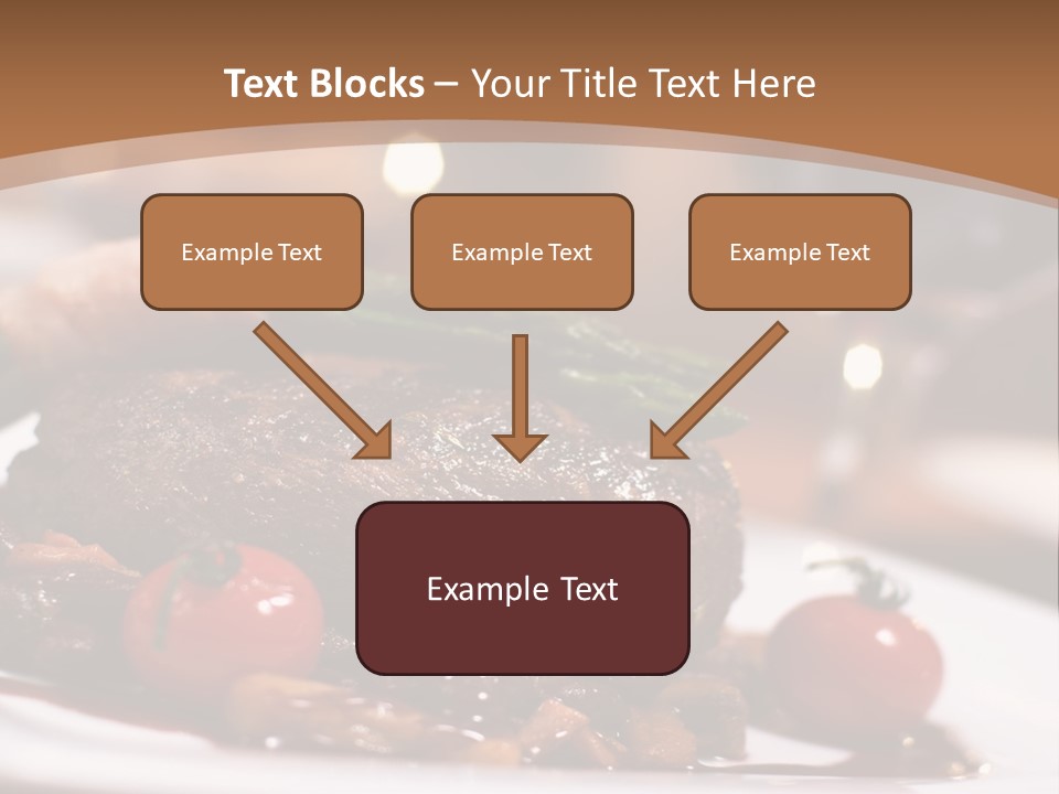 Pork Steak Food PowerPoint Template