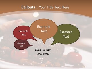 Pork Steak Food PowerPoint Template