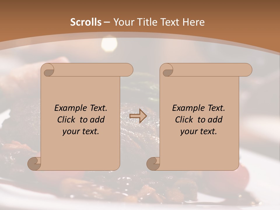Pork Steak Food PowerPoint Template
