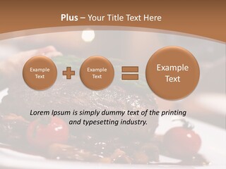 Pork Steak Food PowerPoint Template