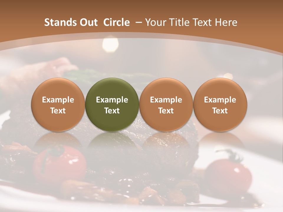 Pork Steak Food PowerPoint Template