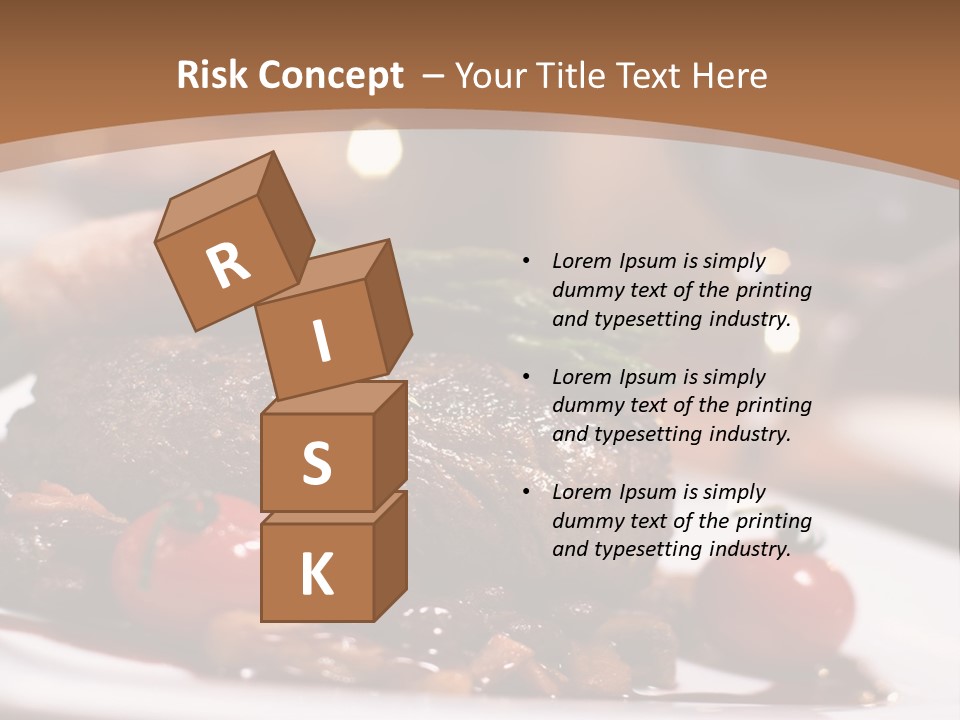 Pork Steak Food PowerPoint Template