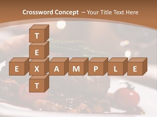 Pork Steak Food PowerPoint Template