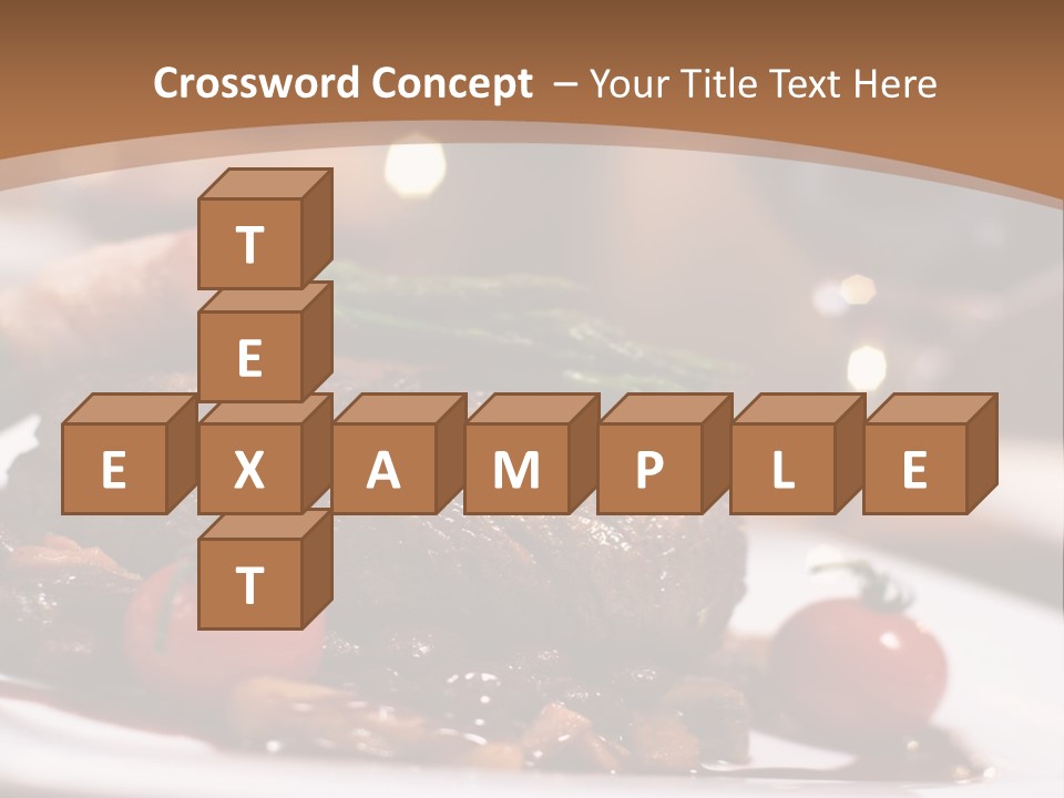 Pork Steak Food PowerPoint Template