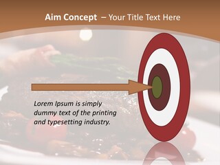 Pork Steak Food PowerPoint Template