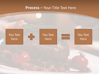 Pork Steak Food PowerPoint Template