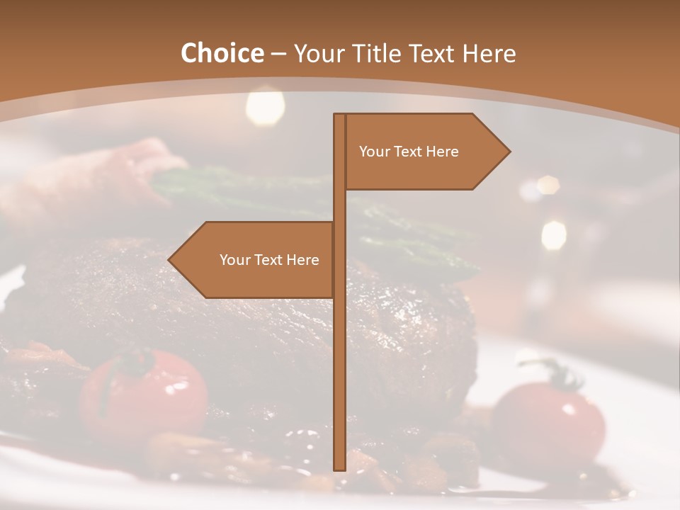 Pork Steak Food PowerPoint Template