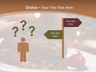 Pork Steak Food PowerPoint Template