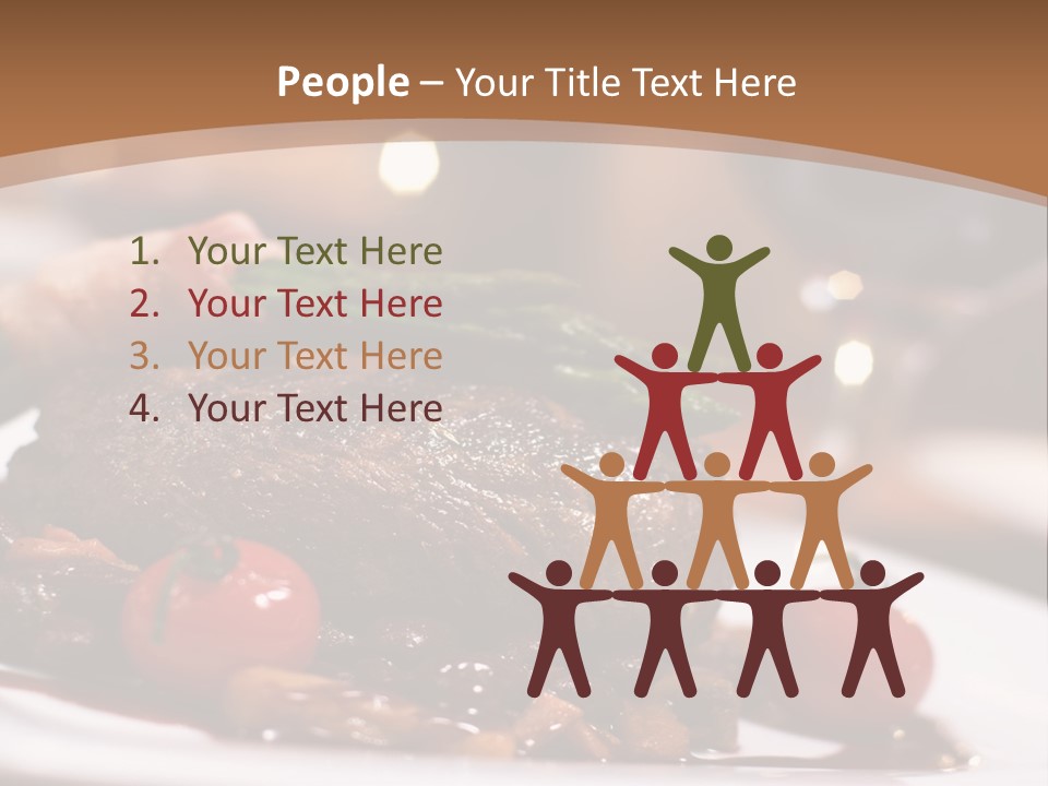 Pork Steak Food PowerPoint Template