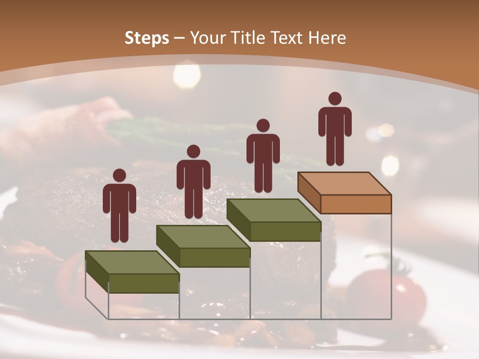 Pork Steak Food PowerPoint Template