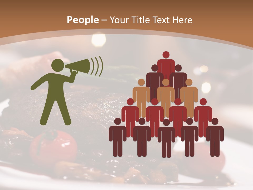 Pork Steak Food PowerPoint Template