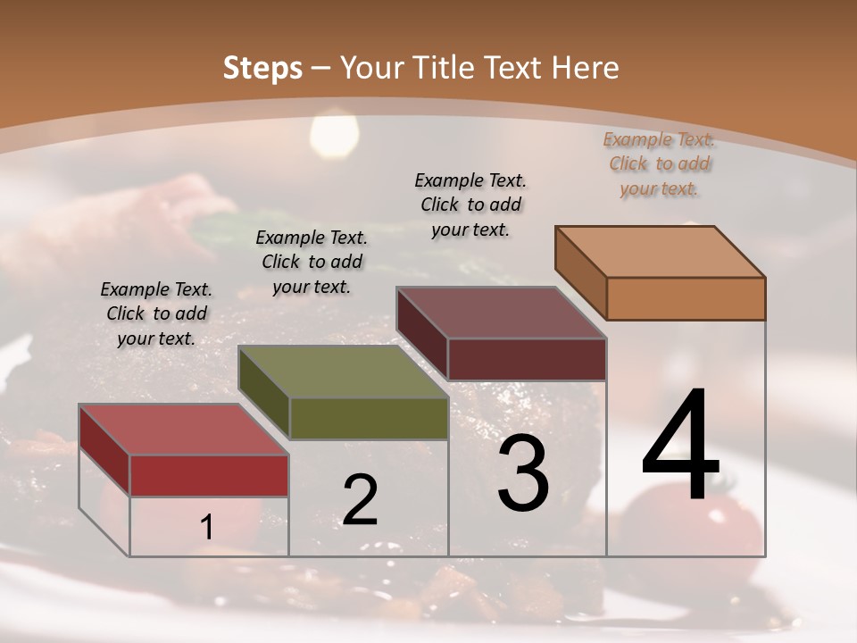 Pork Steak Food PowerPoint Template