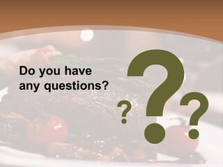 Pork Steak Food PowerPoint Template