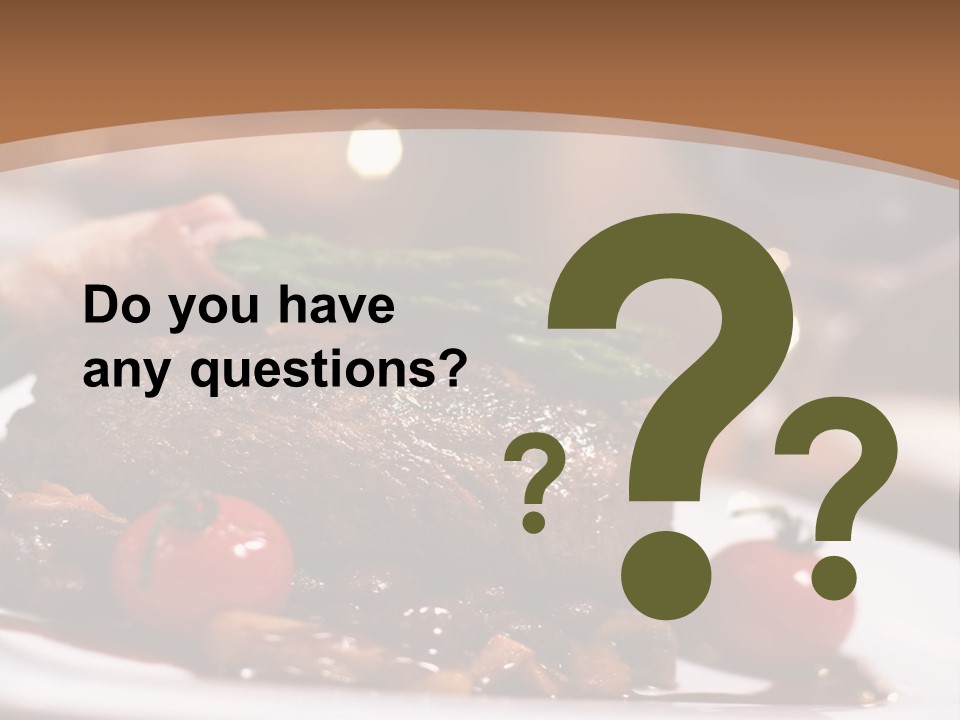 Pork Steak Food PowerPoint Template