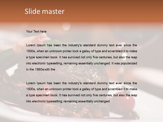 Grill Dinner Ribs PowerPoint Template