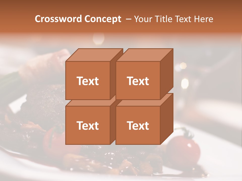 Grill Dinner Ribs PowerPoint Template