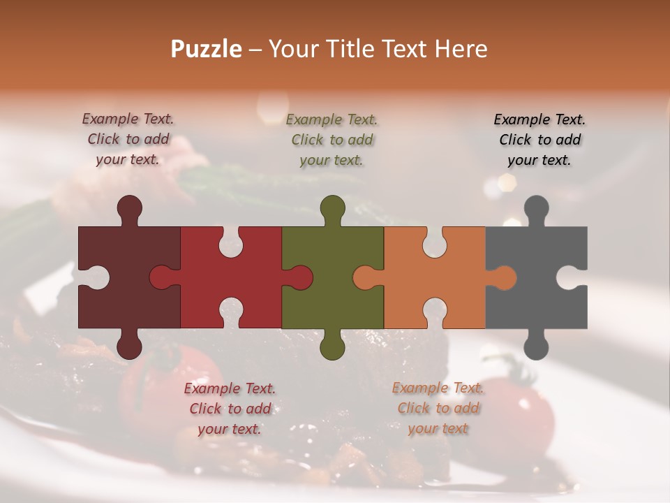 Grill Dinner Ribs PowerPoint Template