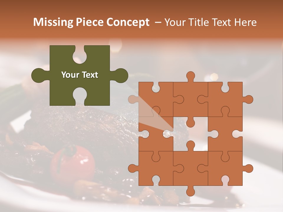 Grill Dinner Ribs PowerPoint Template