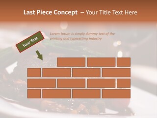 Grill Dinner Ribs PowerPoint Template