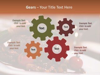 Grill Dinner Ribs PowerPoint Template