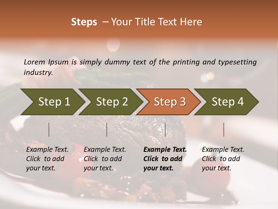 Grill Dinner Ribs PowerPoint Template