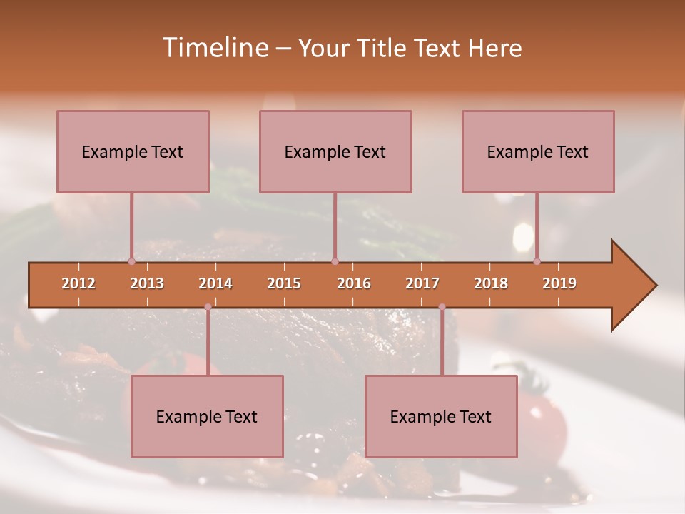 Grill Dinner Ribs PowerPoint Template