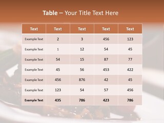 Grill Dinner Ribs PowerPoint Template